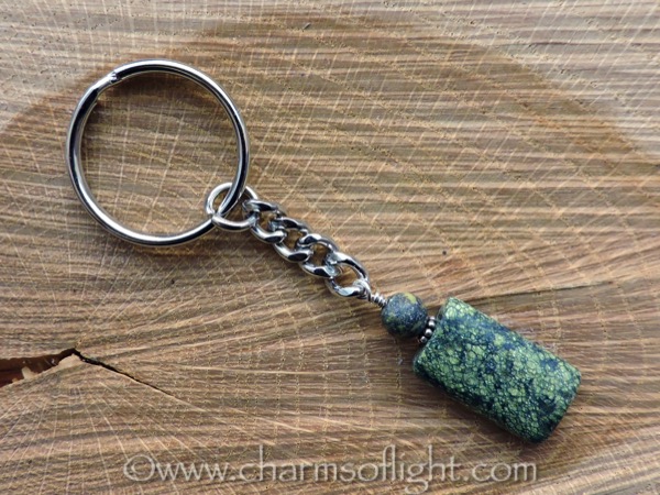 Yellow Turquoise Keyring